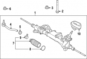 Electric steering rack for Nissan Ariya 23-25 with autopilot