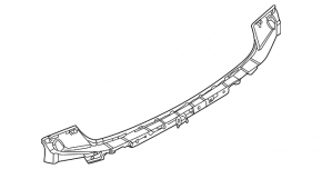 Upper center rear bumper mount for BMW iX 21-25