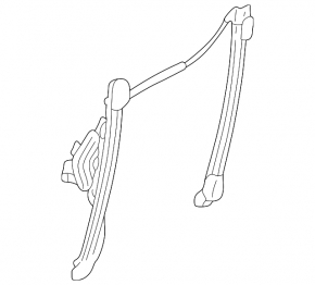 Front left window lift mechanism for BMW X3 E83 03-10