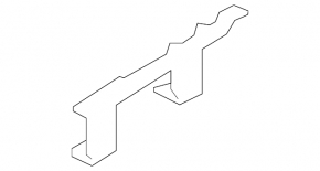 Wing bracket center left BMW X5 F15 14-18