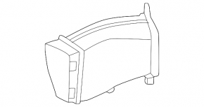 Left rear brake cooling duct for BMW XM G09 23-25