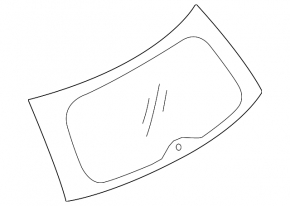 Rear window for the tailgate of a Mitsubishi Outlander 14-21