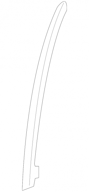 Subaru b9 Tribeca rear left door glass guide