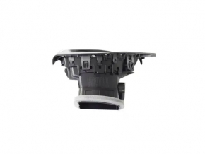 Right front panel air vent deflector Jeep Cherokee KL 19-22 gloss black, light gray with chrome