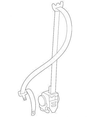 Passenger seat belt Toyota Sequoia 08-09 ser