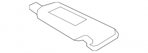 Left visor for Toyota Camry V55 15-17 USA beige