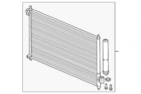 Acura ILX 13-16 air conditioning condenser