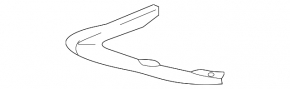 Right front bumper grille molding for Lexus NX300 NX300h 18-21 Base, chrome