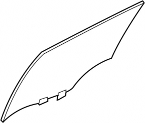 Glass door rear right Infiniti Q50 14-20