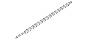 Door-glass molding, central front right, Audi Q3 83A 19-25 chrome