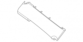 Front panel center trim Hyundai Elantra 21-23 black, under Start-Stop