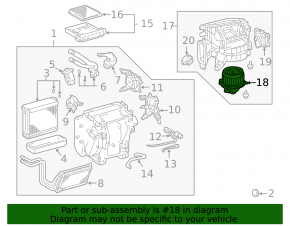 Lexus GX 03-09 heater fan motor