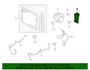 Lexus RX400h 06-09 A/C Compressor Bracket