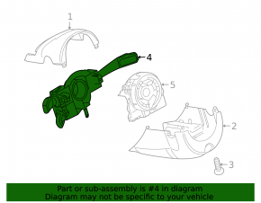 Steering column switch assembly for Audi Q5 8R 09-12