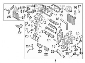 Heater assembly for Hyundai Santa FE Sport 13-16 type 1