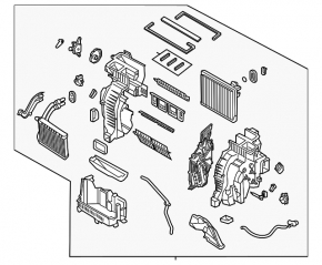 Heater housing bare Kia Sorento 16-19 manual