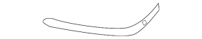 Mercedes CLA 45 17-19 front bumper trim, left, lower, AMG pack
