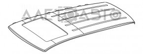 Metal roof Mercedes W167 GLE 350 450 20-23 for panorama, on the body