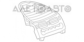 Mercedes W211 black upper air duct