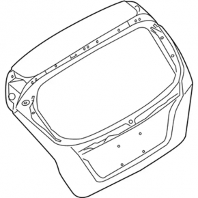 Boot door naked Ford Fiesta 11-19 5d 5D