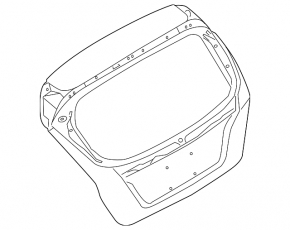 Boot door naked Ford Fiesta 11-19 5d 5D