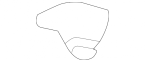 Driver's visor mounting hook Ford Explorer 11-15 black