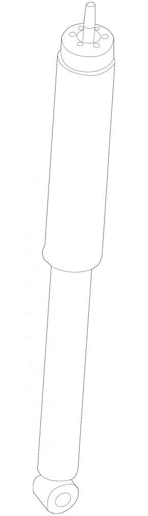 Rear shock absorber left Ford Focus mk3 11-18 without support