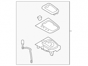 Shifter pad Mazda 6 16-17 rest