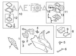 Shifter pad Mazda 6 16-17 rest