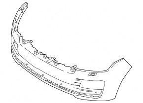 Bare front bumper for Land Rover Range Rover 20-21 rest, for parking assistance, for camera