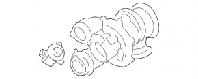 Right turbocharger for BMW 5 GT F07 10-17