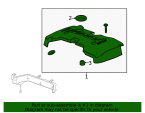 Chevrolet Impala 14-20 2.5 Engine Cover