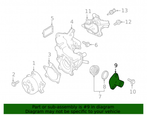 Thermostat Housing Nissan Rogue 21-21 2.5