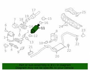 Catalytic Converter VW Jetta 11-18 USA TDI