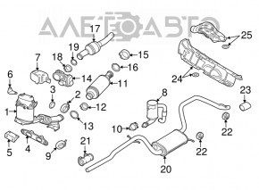 Catalytic Converter VW Jetta 11-18 USA TDI