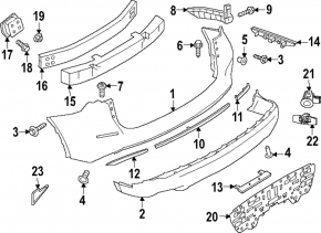 Blind Spot Sensor Mount Right Nissan Murano z52 15-