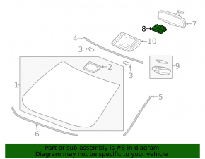 Front camera Honda Insight 19-22 on the windshield