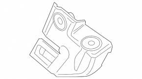 Headlight mount left VW CC 13-17 rest