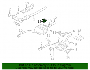 Rear muffler bracket VW CC 08-17