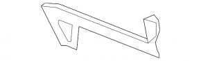 Rear bumper mount right VW Passat 06-10