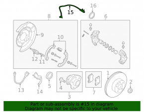 ABS sensor rear right Infiniti Q60 17-20