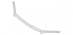 Hood seal on bumper BMW X1 F48 16-22