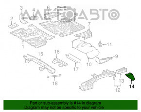 Towing bracket left Lexus RX350 RX450h 10-15