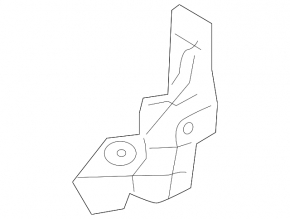 Right wing bracket Lexus CT200h 11-17