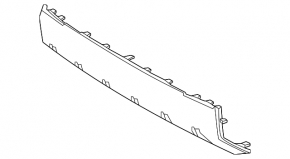 Front Bumper Lip Cover for Toyota Tundra 2020-2021 Limited, Platinum, SR, SR5, TRD Pro
