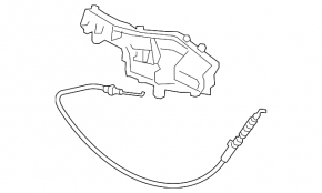 Rear left door handle mechanism VW Tiguan 18-24