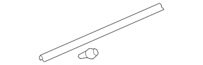 Door seal front left Honda Civic X FC 16-21 4d lower