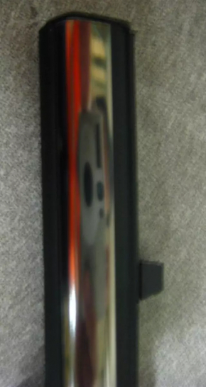 Door-glass molding, central front left, Toyota Camry v40, chrome