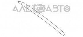 Door trim side rear right Lexus RX350 RX450h 16-22 rear