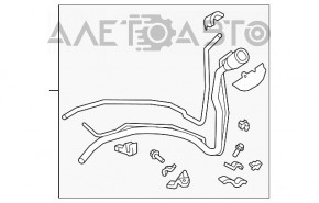 Lexus RX350 RX450h Fuel Filler Neck 10-14